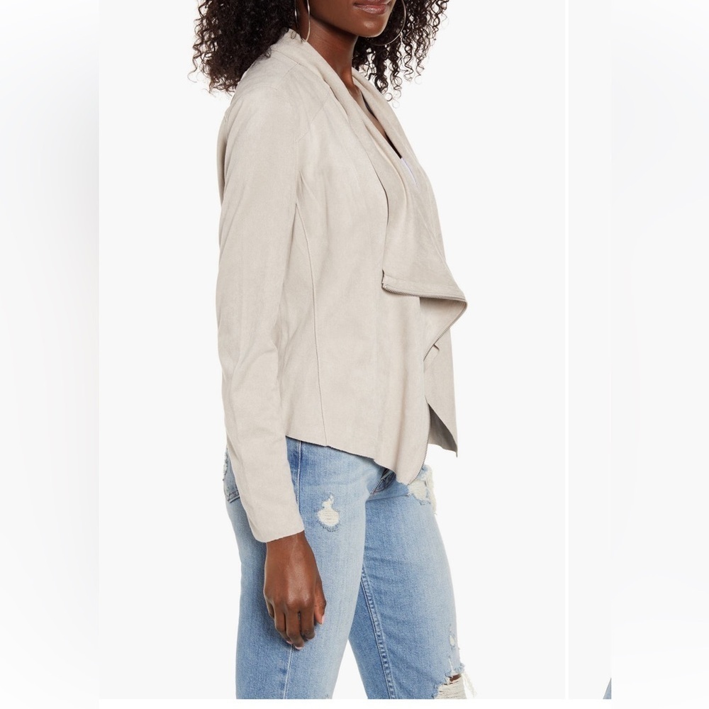 BLANKNYC-Drape Front Faux Suede Jacket - Picture 4 of 9